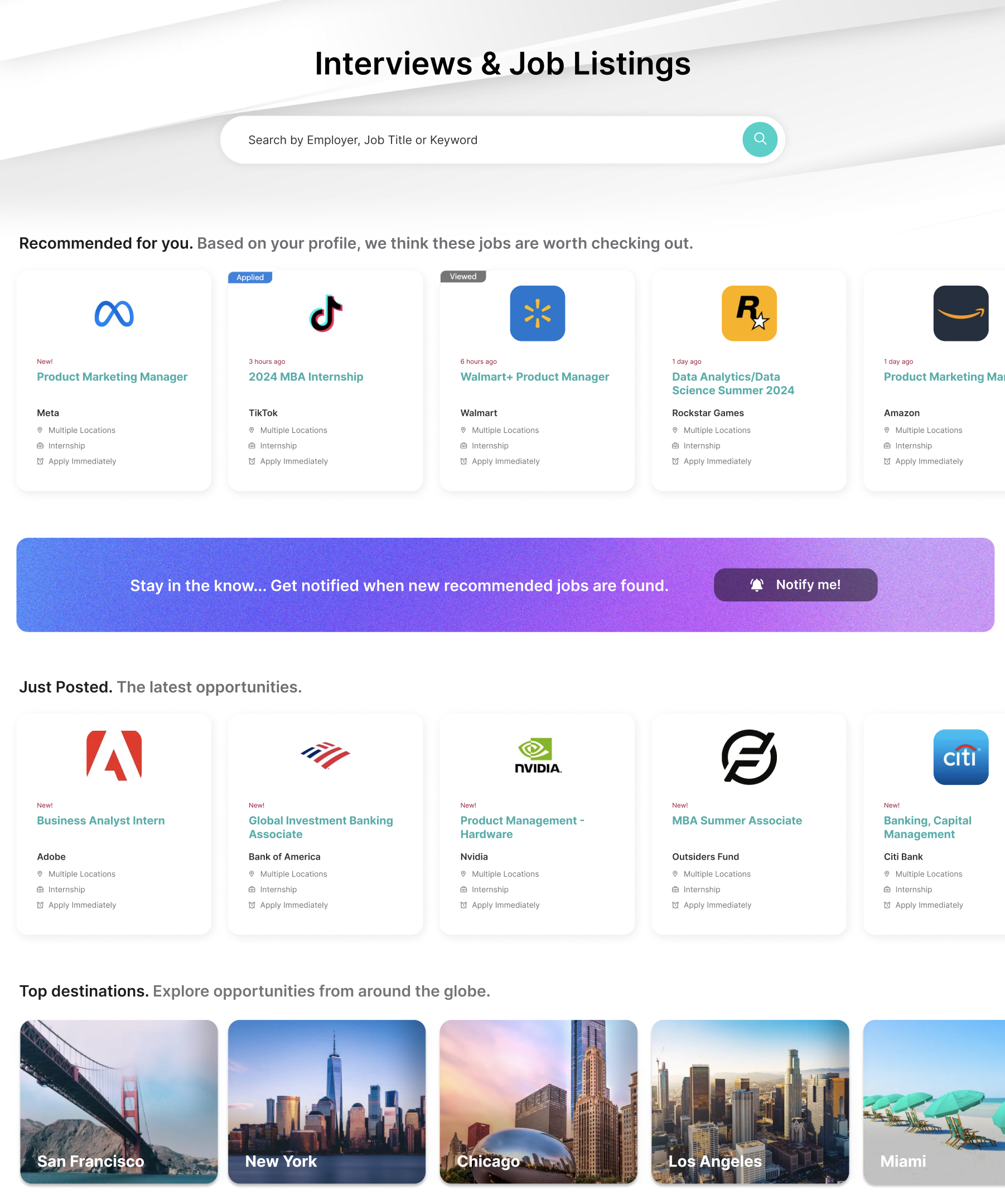 All-New Job Posting &amp; Event Homepage – 12twenty Support
